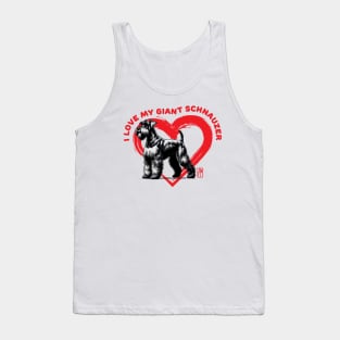 I Love My Giant Schnauzer - I Love my dog - Family dog Tank Top